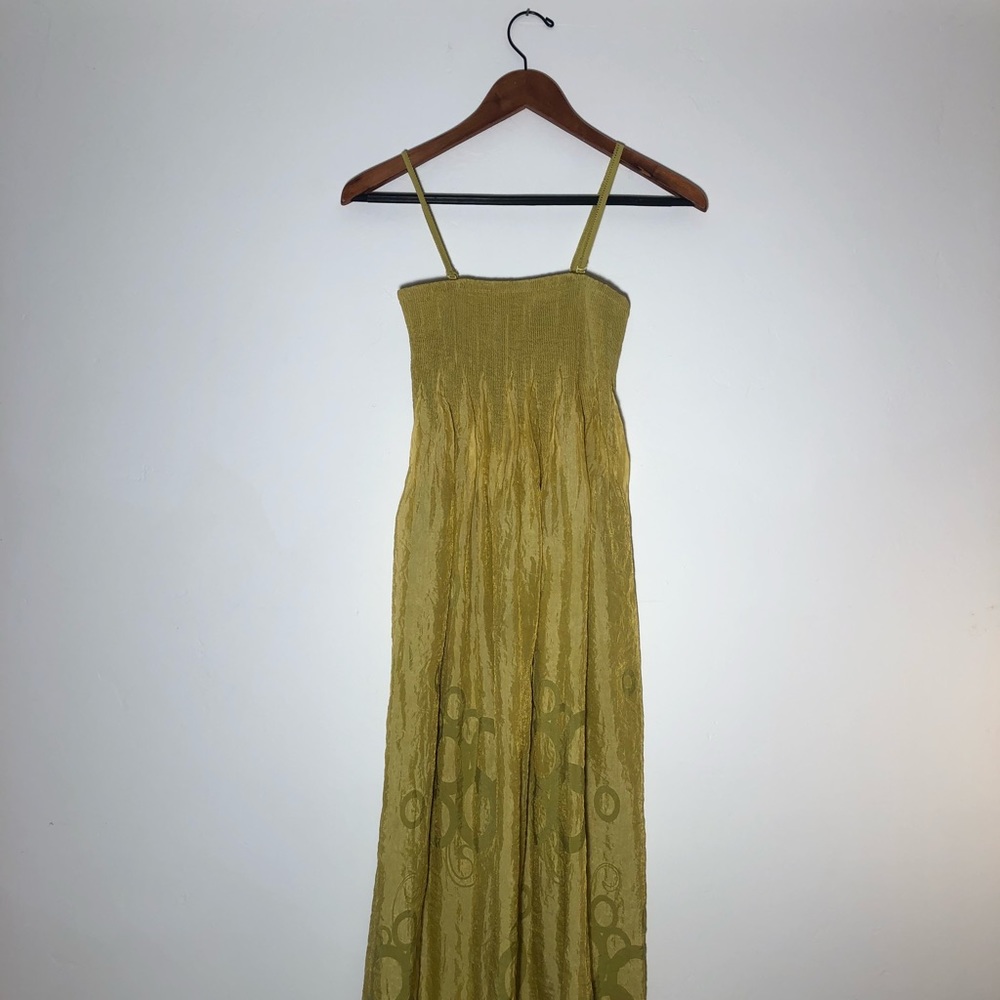 Anthropology Strappy Maxi Dress
